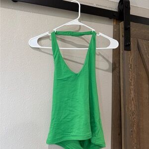 Green Women's Halter Tank Top